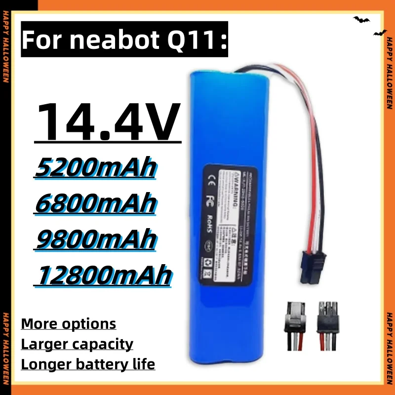 Original New 14.4V 12800mAh Rechargeable Li-ion Battery for Neabot Q11 Robotic Vacuum Cleaner Replacement Accessories