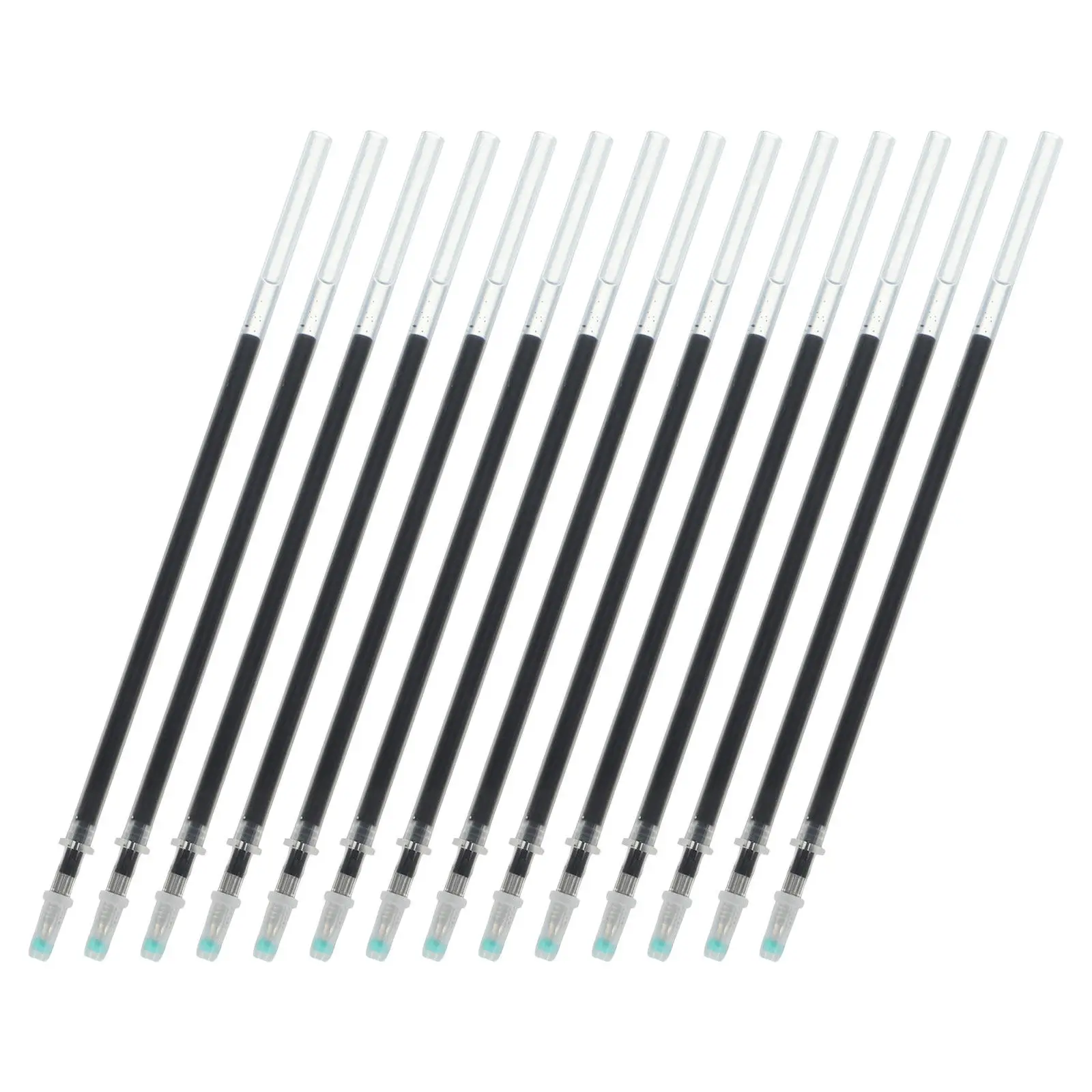 

150 шт. сменных стержней для гелевых ручек, черные, 0,5 мм, устойчивые к выцветанию, с плавным письмом, для офиса, учебы, бизнеса, подписи, использования на столе, в прозрачной тубе