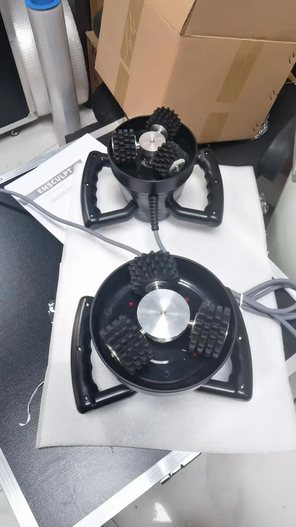 6IN1 G12 Body Slimming Vibration Massager Machine Fitness Inner Roller 360 Vibrating Massager Machine Anti Cellulite Fat Removal