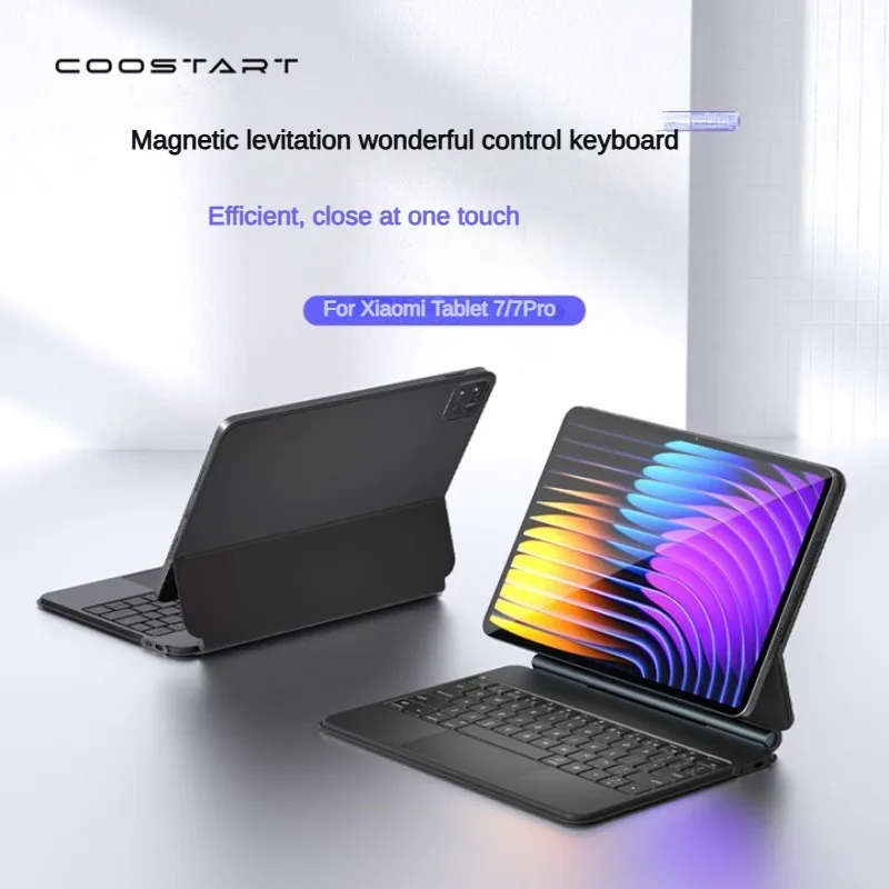 

COOSTART is suitable for the Xiaomi tablet Pad 7S Pro floating smart control magnetic keyboard. It provides stable magnetic