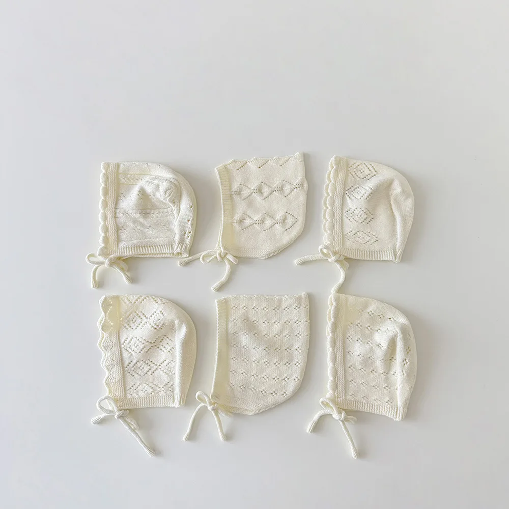 1-2Y Korean Style Baby Hat Autumn and Winter New Baby Girl Princess White Loli Baby Warm Tire Hat