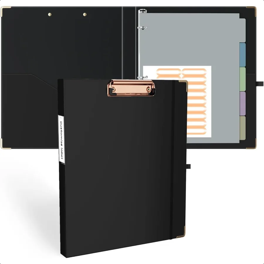 raccoglitore-a-3-anelli-da-1-2-pollici-formato-lettera-carina-11-x-85-con-5-divisori-per-schede-etichette-per-cartelle-di-file-e-appunti-a-basso-profilo-nero-per-sc