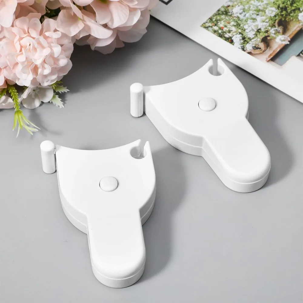 2 Pack Self-Locking Body Measuring Tape, Retractable Automatic Body Tape Measure, Portable Soft Tape for Weight Loss Fitness Bust Waist Hip Tailor Sewing Measurement Gift