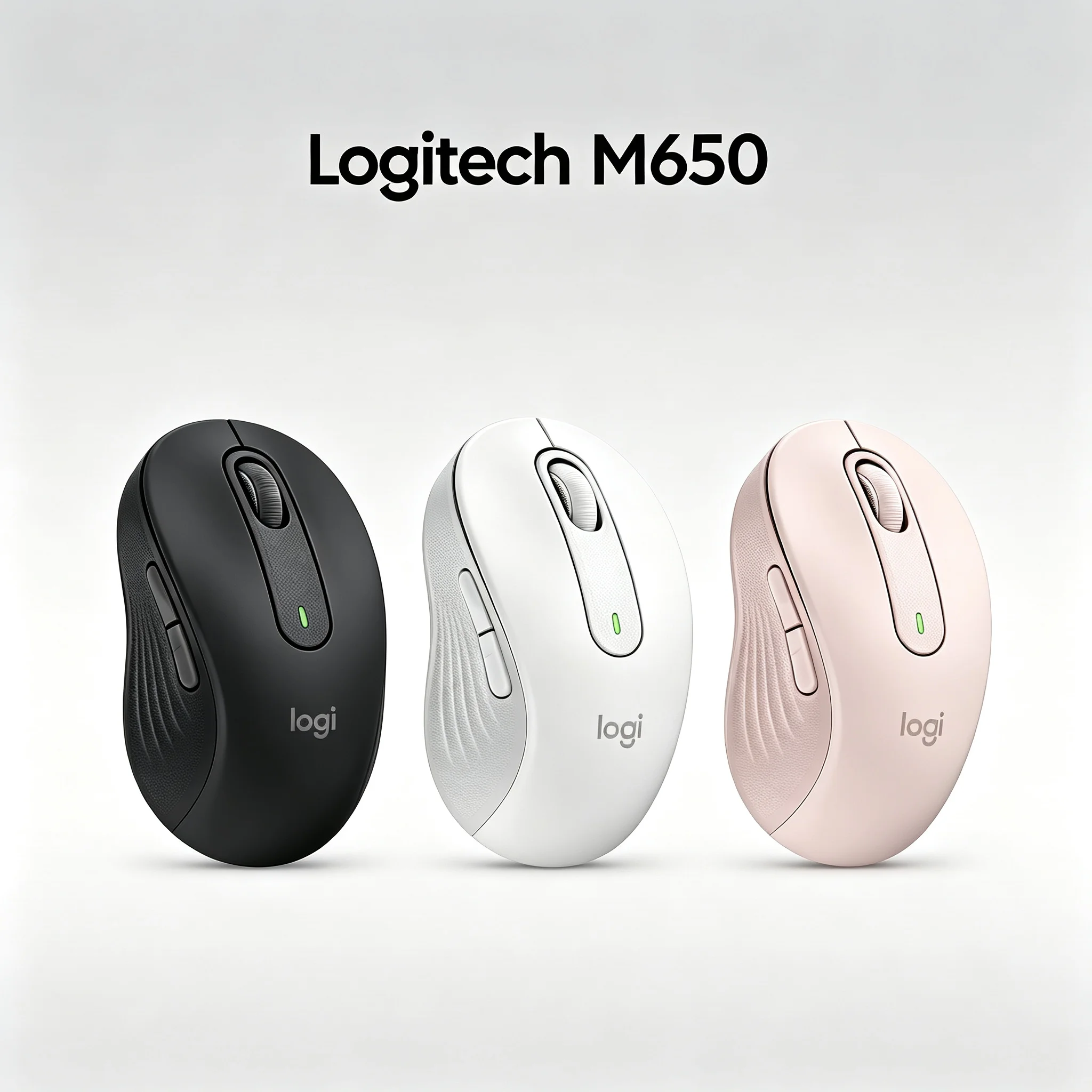 Logitech M650 Signature SilentTouch Wireless Mice Adjustable 4000DPI Optical Tracking SmartWheel Scroll Recycled Plastic Build M