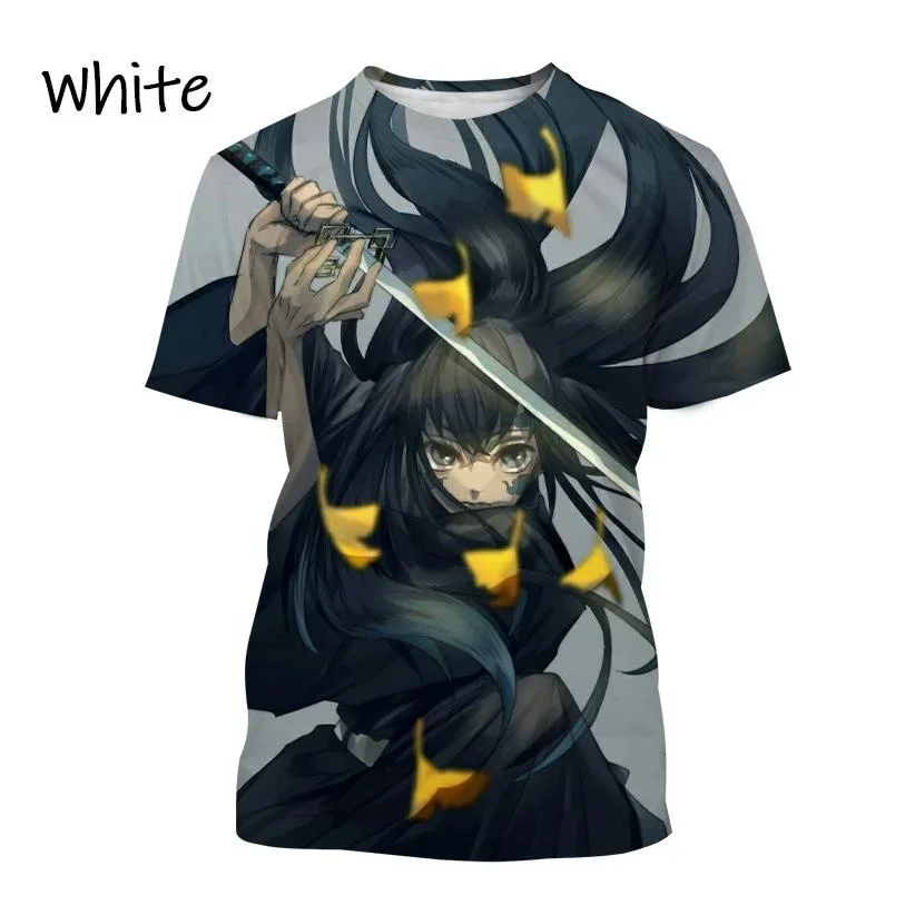 2024 New Trend Anime Demon Slayer Fashion T-Shirt Cartoon 3d Print Short Sleeve Top Street Comfort Casual Shirt Harajuku Tees