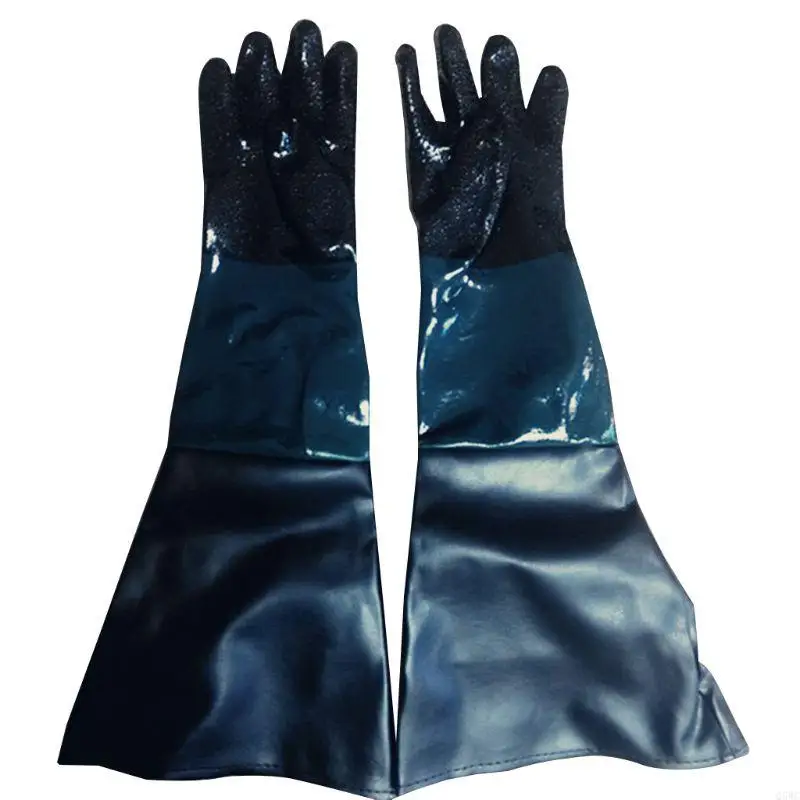 

Rubber Sand Sandblasting Gloves For Sandblast Cabinets Safety Glove Q5WC