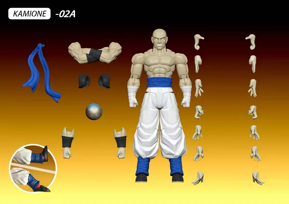 [In Stock] Dragon Ball Z SHF Mushroom Super Match Muay Thai Monk Hell Gogeta KAMIONE-02A/02B Anime Collectibles Doll Toy Figures