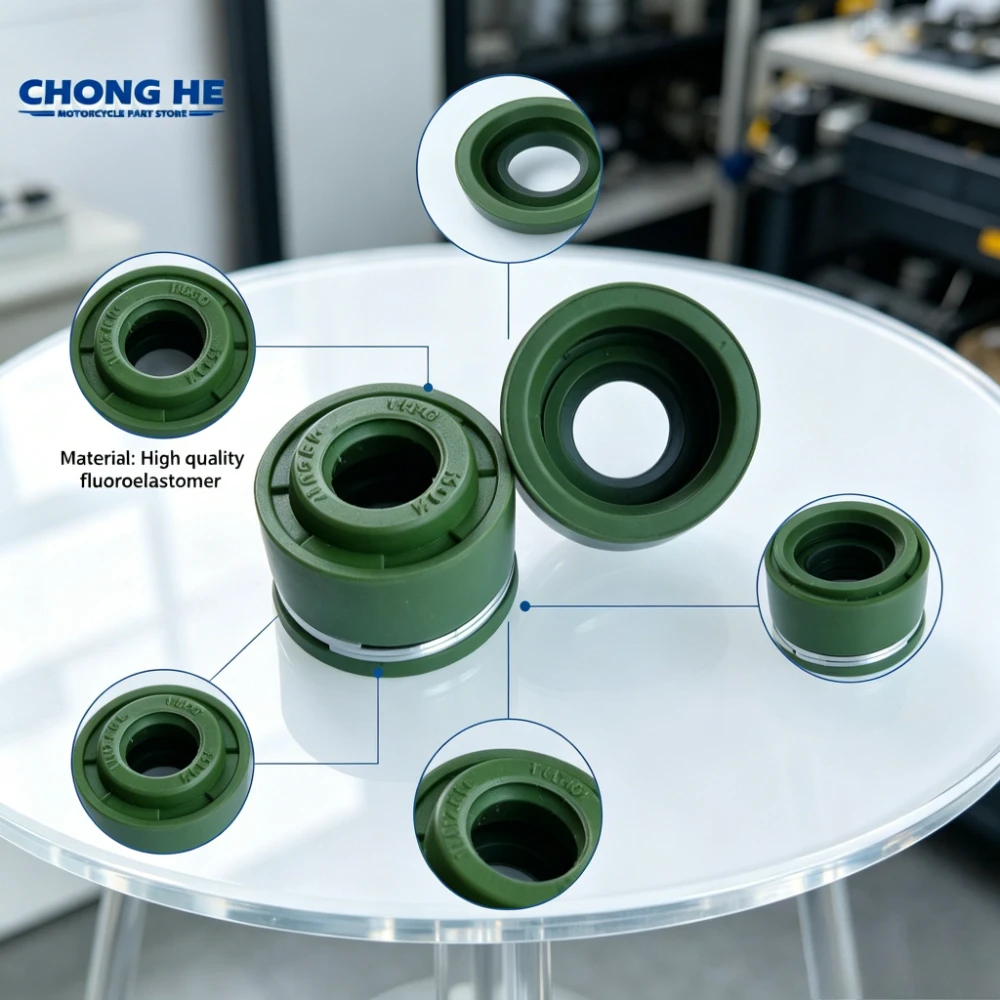 

5.5mm Motorbike Engine Intake Valve Exhaust Valve Oil Seal for Suzuki GS200 DR200 QM200GY GXT200 DR200 GS DR QM GXT DR 200 200cc