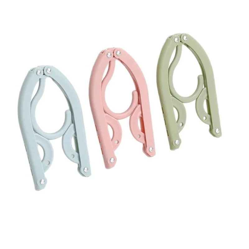 

1Pcs Folding Clothes Hanger Ultra Light Travel Portable Clothes Hanger Anti Slip Load-bearing Strong Home and Outdoor Essential