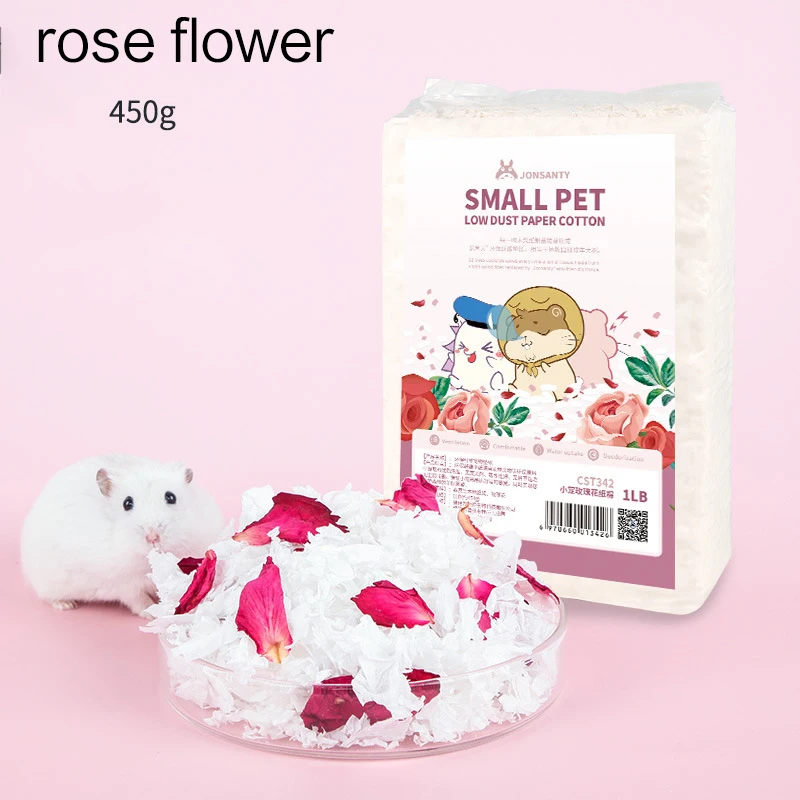 

Hamster Dust-Free Paper Cotton Bedding Absorbent Deodorant Flowers Cotton Paper Small Animal Paper Cotton Sawdust Cage Products