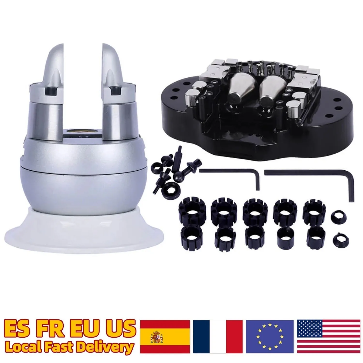 

3" Mini Universal Ball Vise Engraving Block: 360° Rotation Jewelry Engraving Tool – Diamond Stone Setting & Ring Holder