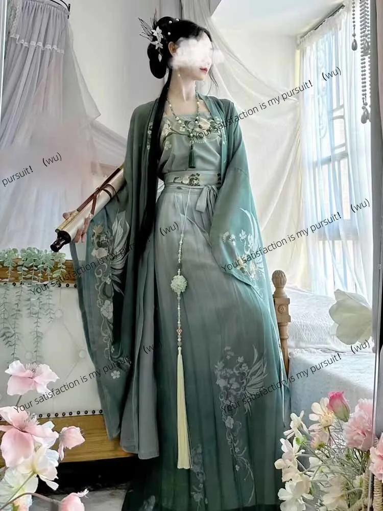 

ZOCI-Hanfu платье китайская женщина винтажный костюм ханьфу Хэллоуин косплей костюм ханьфу с принтом
