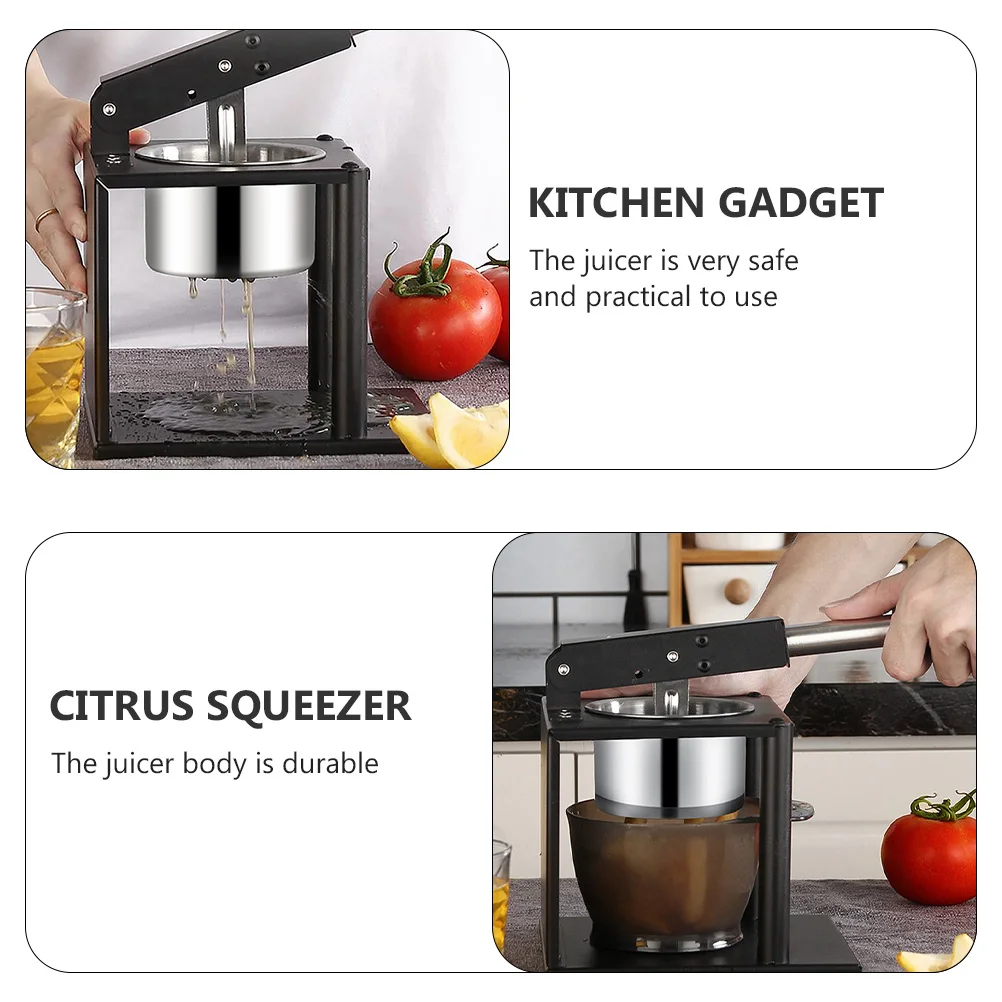 

1Pc Safe And Practical Manual Fruit Juicer Squeezer Easy Control Hand Press Squeezer For Citrus Fruits And Soybeans In Kitchen