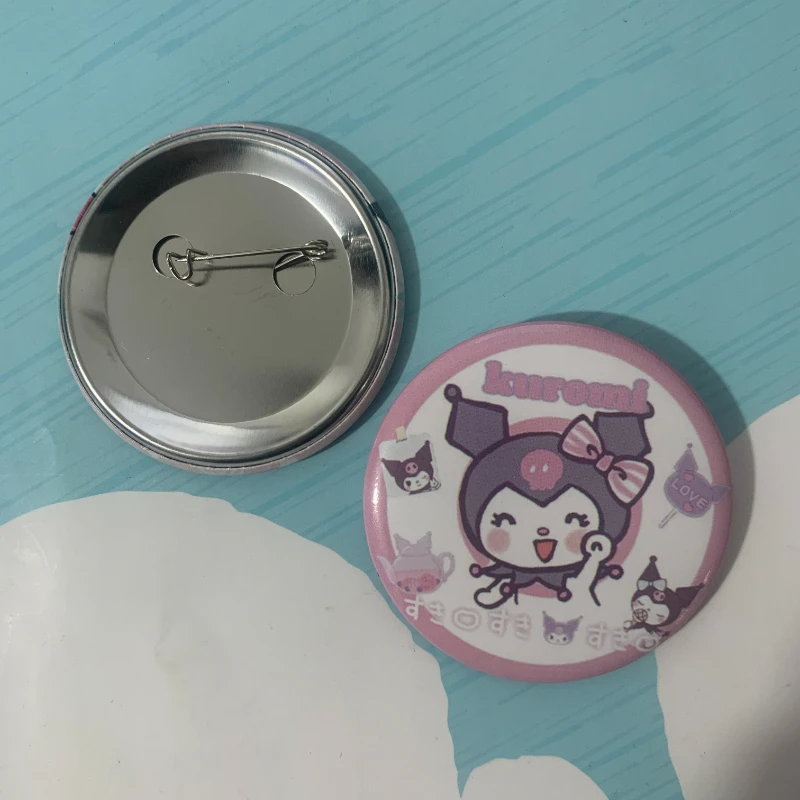 5 stuks Kawaii Sanrio broche, Anime Hello Kitty, Yugui hond, Kuromi, melodie, badge, tas accessoires, mode meisje cadeau