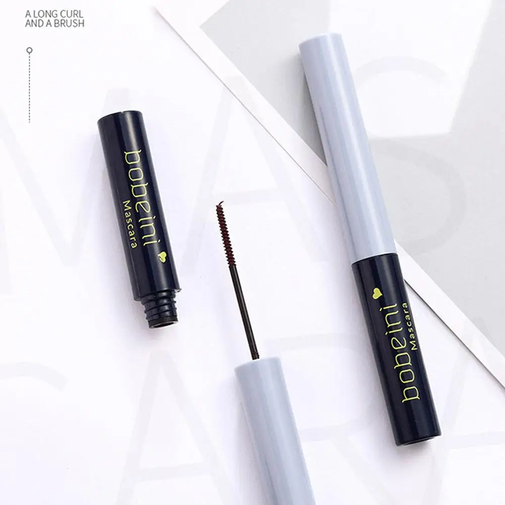 Fine Brush Head Mascara Waterproof Natural stereoscopico Brush Mascara Shape Small Mascara Long Curl Curling Eye Base spessa H9D5