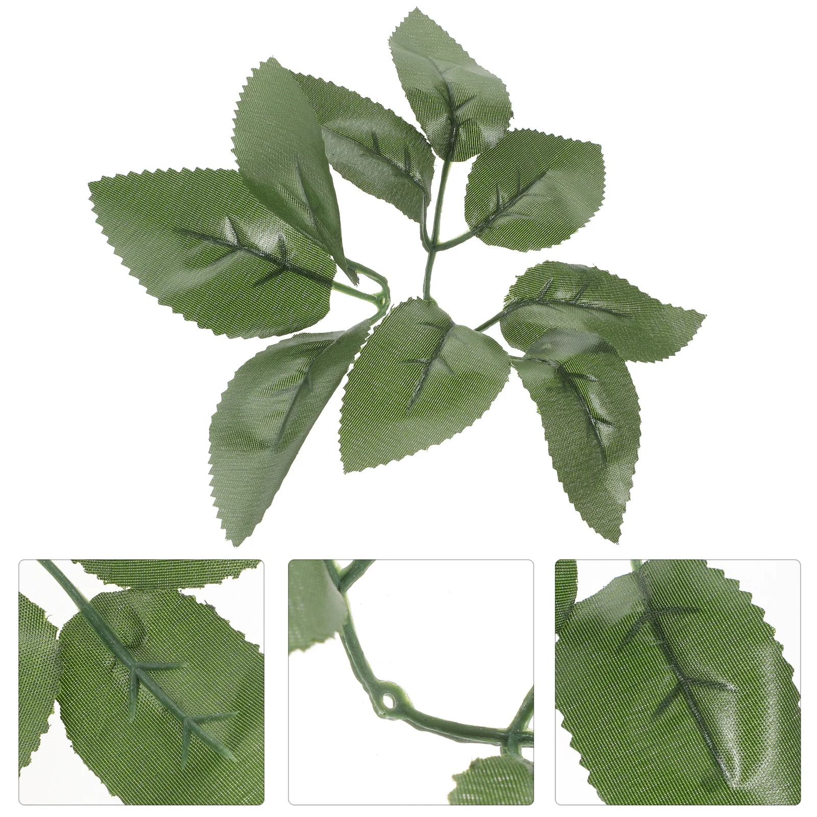 

100Pcs Fake Rose Leaves Artificial Rose Flower Green Leaves Realistic Lifelike for Wedding Party Home Decoration