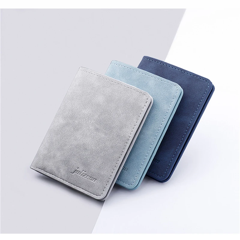 

Men Women Fashion Wallet ID Credit Card Holder Wallet for Men Multi-Card BagHolder Two Fold Small Wallet Black/gray Coin Purse