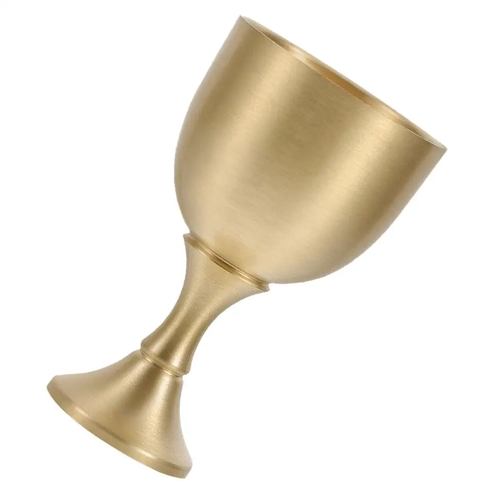 

Brass Spirit Glass 30ml Vintage Metal Shot Glasses Drinking Cocktail Altar Cup Wedding Goblet Mini Glass