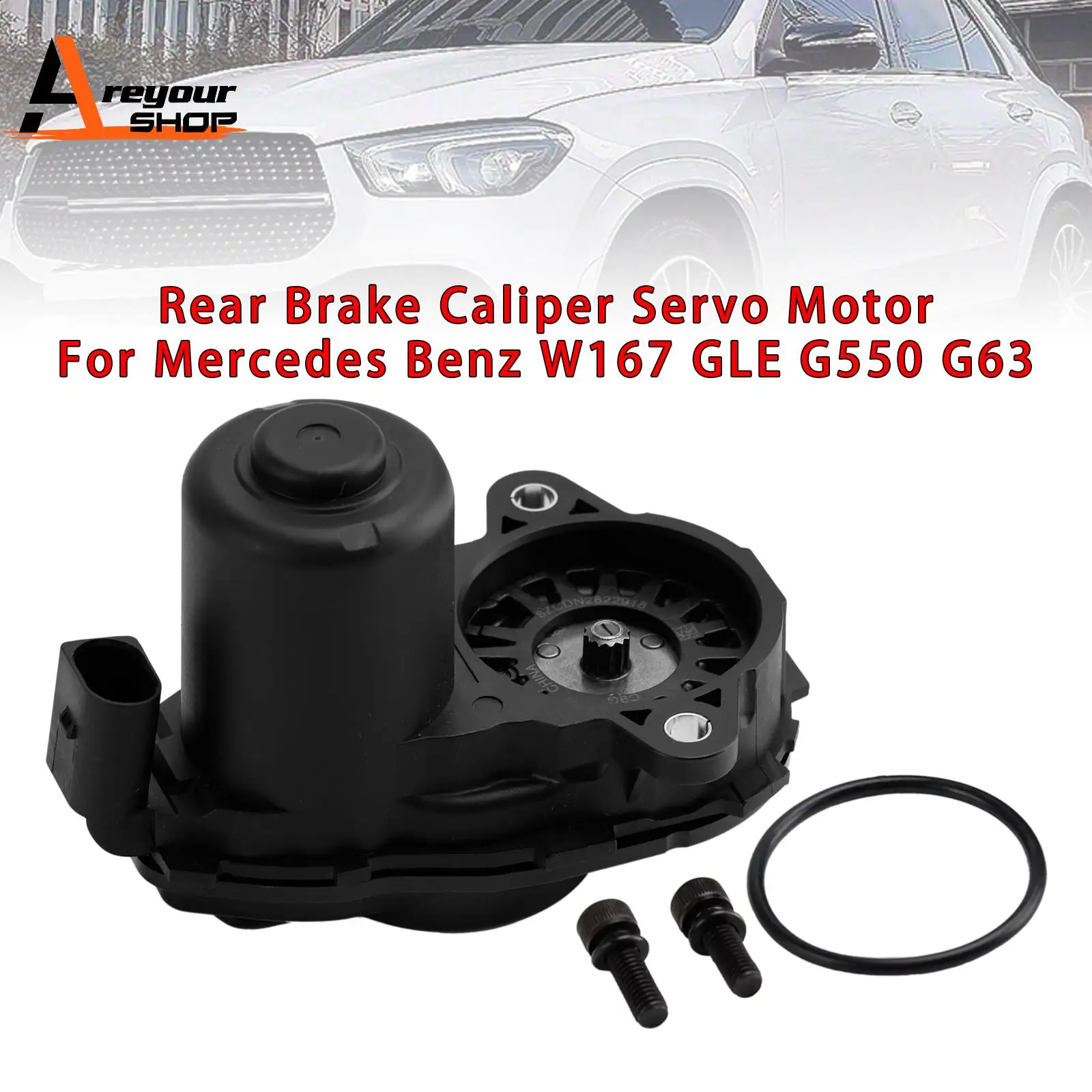 

Сервомотор заднего тормозного суппорта Areyourshop для Mercedes-Benz W167 GLE G550 G63 A1679062004