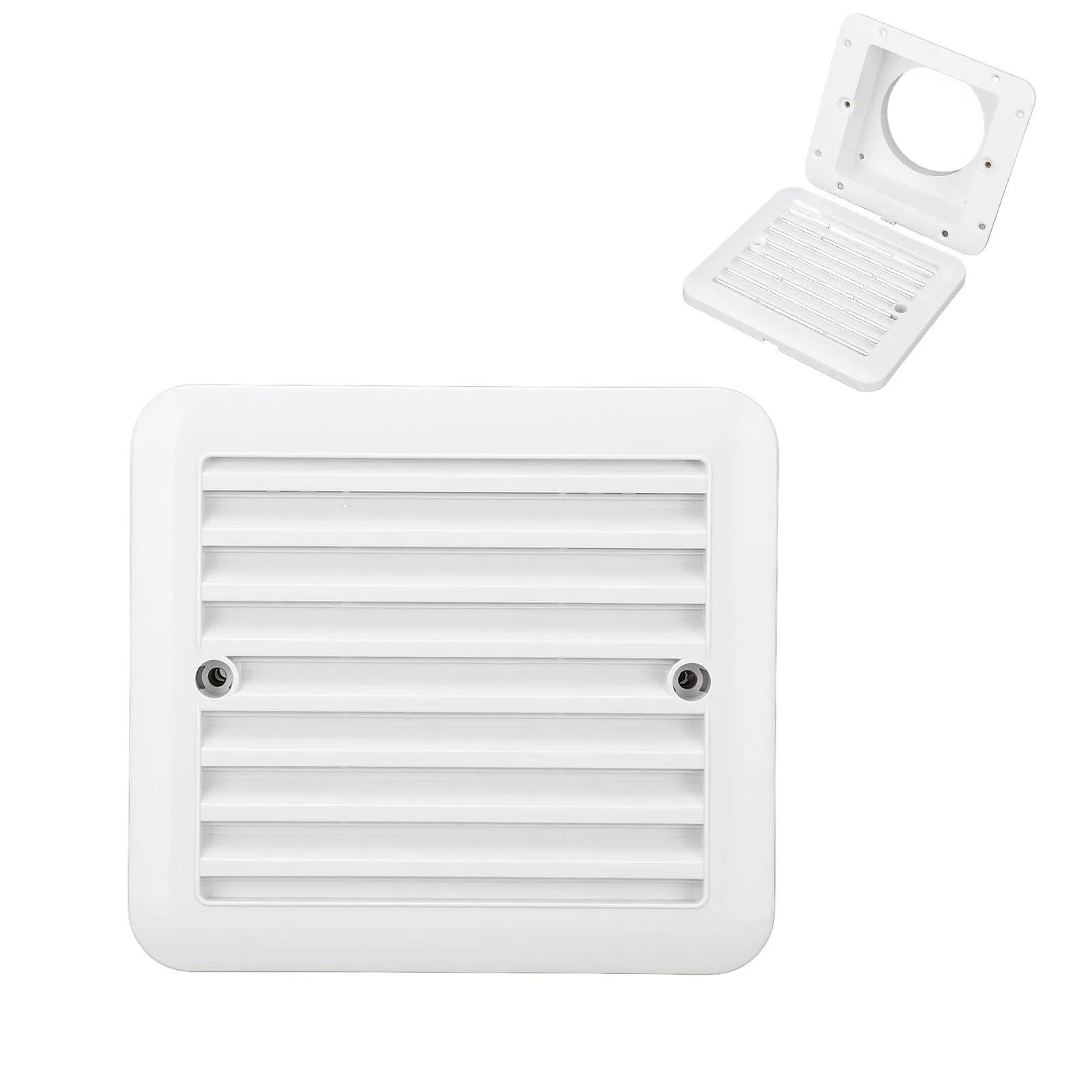RV Side Vent Grille Waterbestendig Luchtuitwisseling Veelzijdig RV Ventilatie Outlet Grille voor Camper Trailer Boot Caravan Jacht