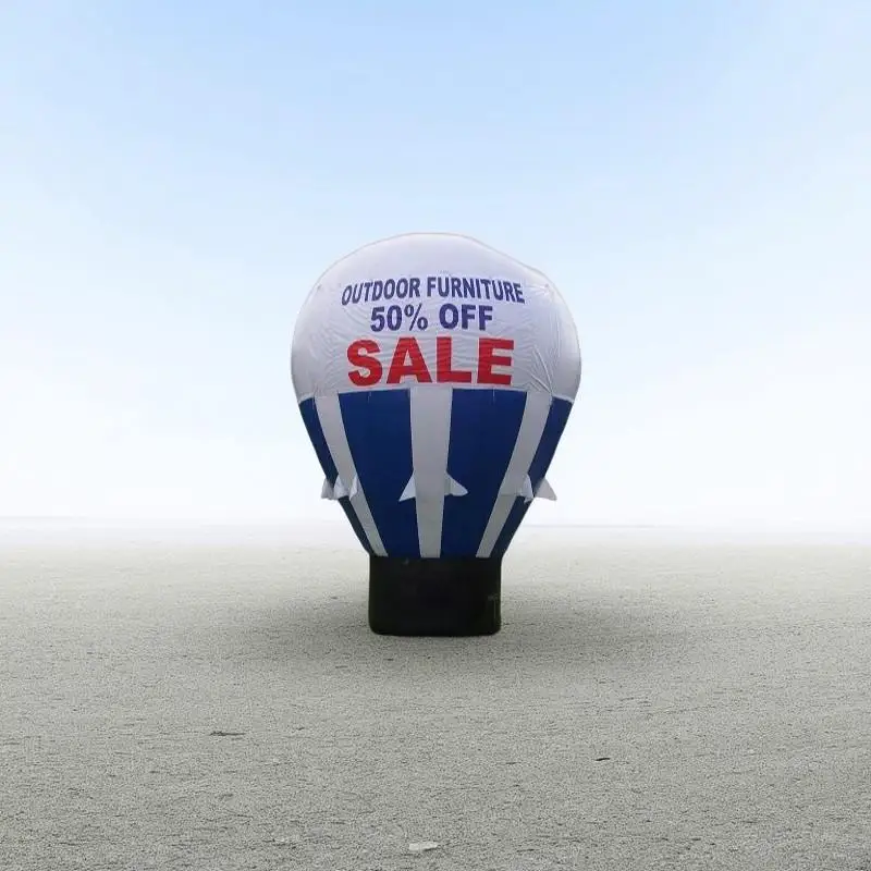 Zewnętrzny, gigantyczny, dmuchany balon na ogrzane powietrze do zastosowań promocyjnych