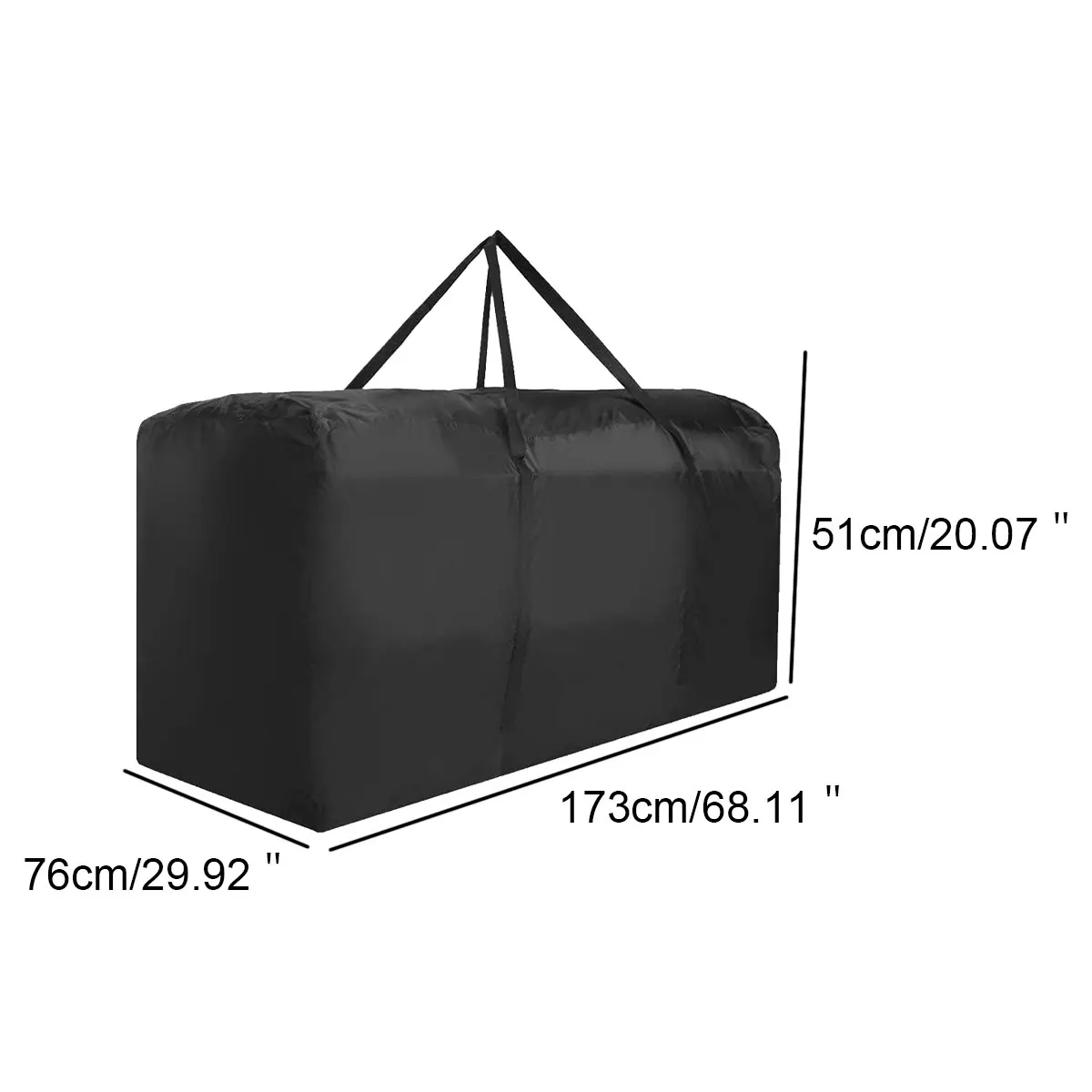 1 Pcs Waterproof storage bag with handle 210D Oxford fabric, UV and sun protection for outdoor furniture and Christmas trees