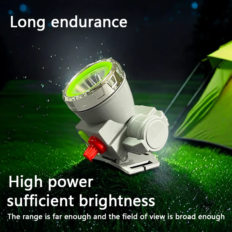 

Lithium Battery LED Strong Light Headlight Compact And Portable Night Fishing Mountaineering Camping Car Repair Emergency Light