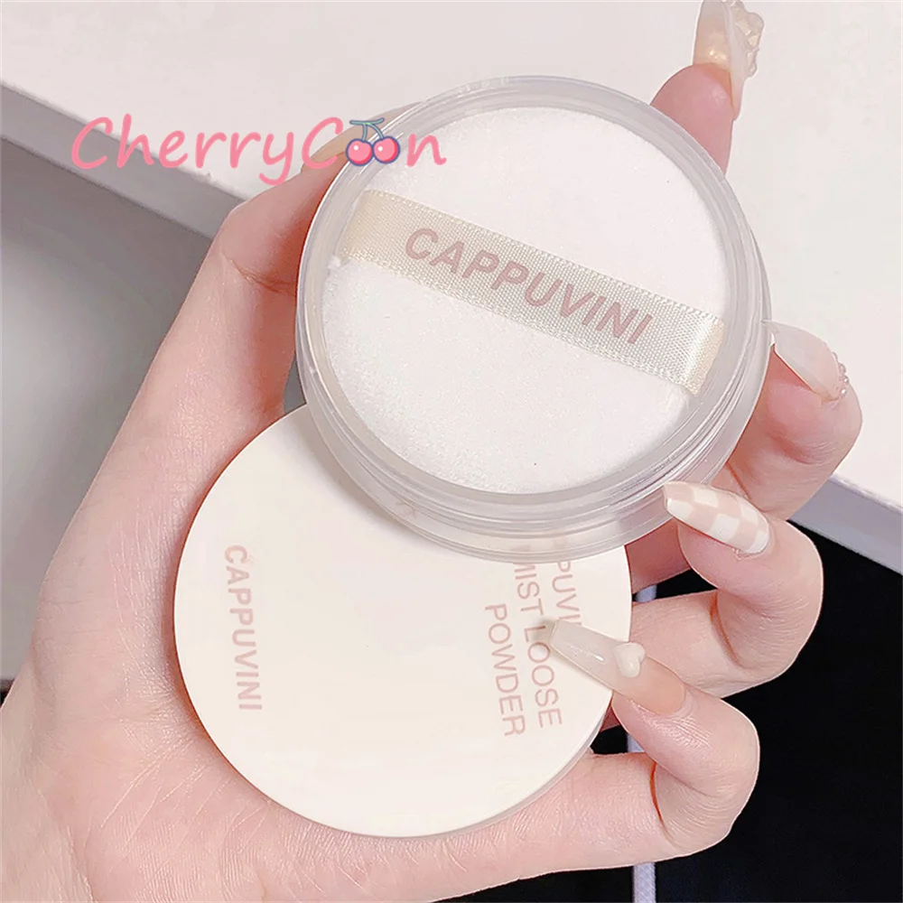 Banana Powder Smooth Loose Oil Control Face Powder Makeup Concealer Highlighter Mineral Powder Makeup Loose powder brush images - 6