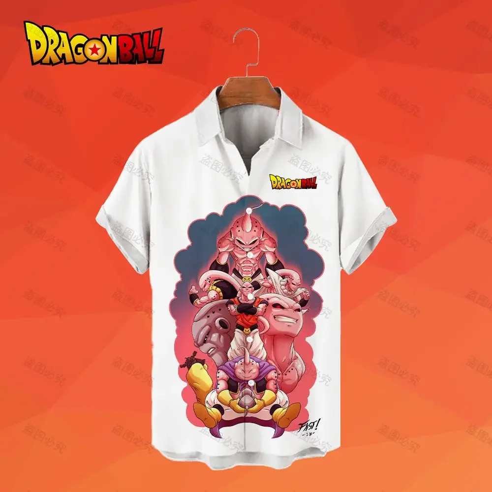 Dragon Ball Z Vegeta Men's Shirts Oversized Beach Style 2023 Goku Hawaiian Shirt Cool Fashion Harajuku 5XL Aesthetic Clothing