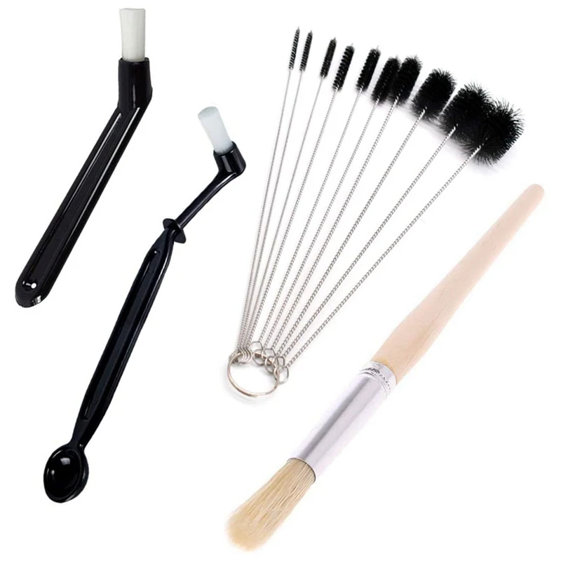 Coffee Cleaning Brush,8 Pieces Coffee Tea Bean Grounds Cleaner Tool Set For Grinder Espresso Machine Group Heads