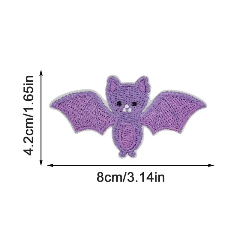 Halloween Ghost Eye Pumpkin Bat Cat Iron-on Sew Embroidery Badge Patches DIY T-shirt Hat Backpack Clothing Appliques Sticker