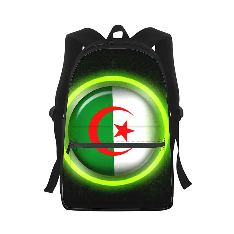 Algeria Feel-Sac à dos imprimé 3D pour hommes et femmes, sac d'école pour étudiants, sac à dos pour ordinateur portable, sac de voyage pour enfants, mode initiée