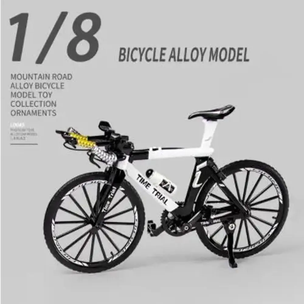 Kids Adult Diecast Mountain Bike Model Ornament Racing Mini Bicycle 1:8 Pocket Simulation Bicycle For Boys