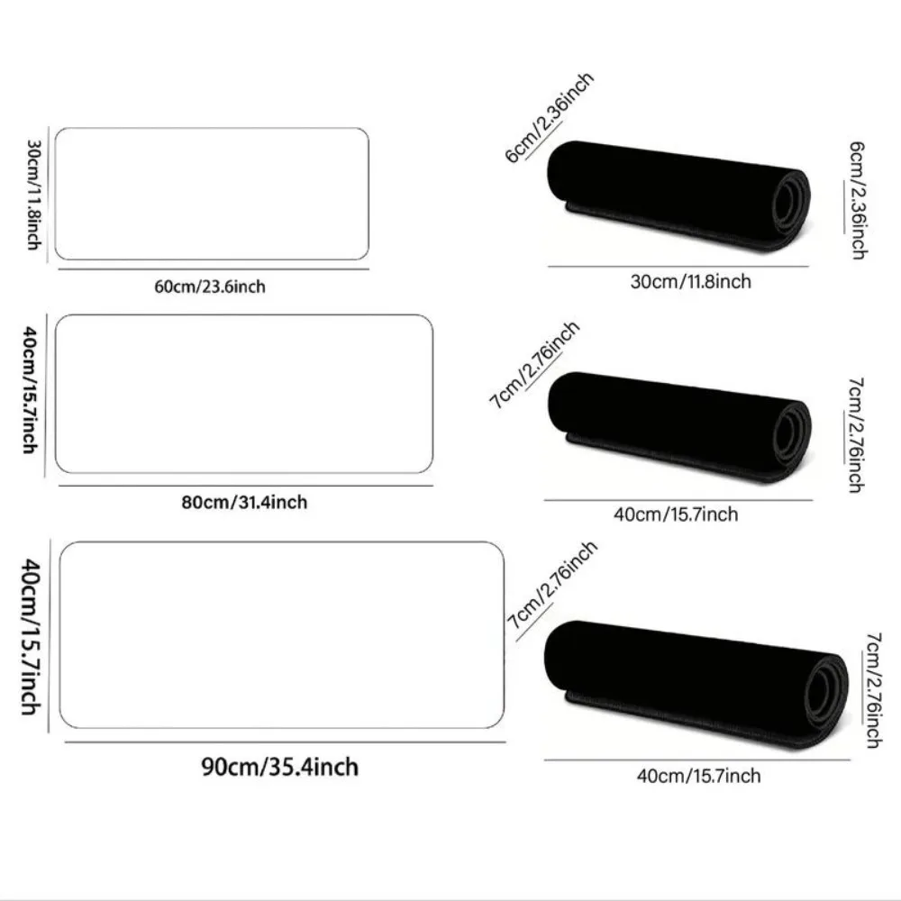 CIFBUY Anime Character Gaming Mouse Pad Rectangular Extended Desk Mat Non Slip Rubber Bound Edge Office Keyboard Rug Mat