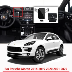 Car Accessories Mobile Phone Holder for Porsche Macan 2014-2019 2020 2021 2022 Gravity Navigation Special Bracket GPS Support