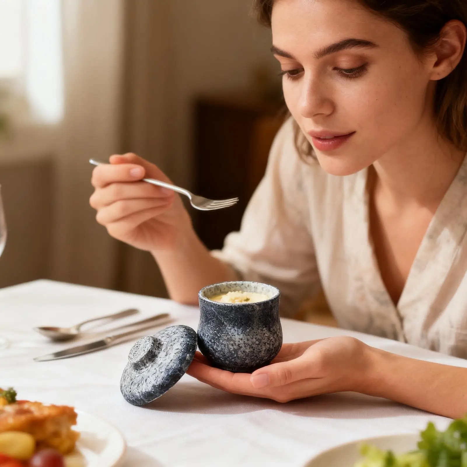 

Чашки для яиц для малышей, керамическая винтажная кухонная посуда, чашки для яиц с крышками для домашнего общежития, отеля, ресторана