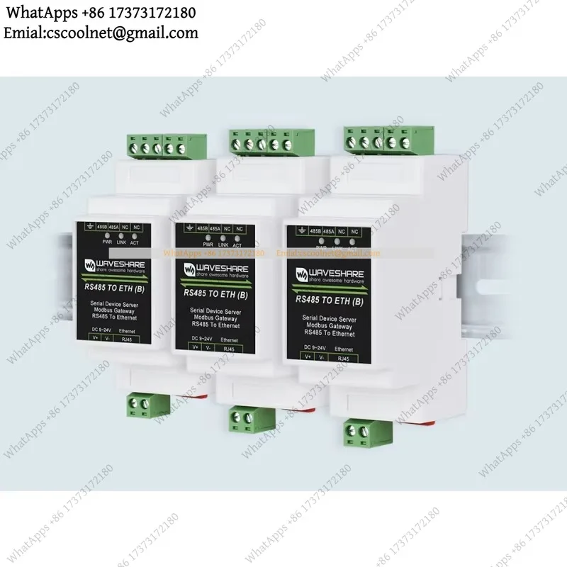 k06 Industrial Serial Server RS485 To RJ45 Ethernet TCP/IP To Serial Rail-Mount POE Function