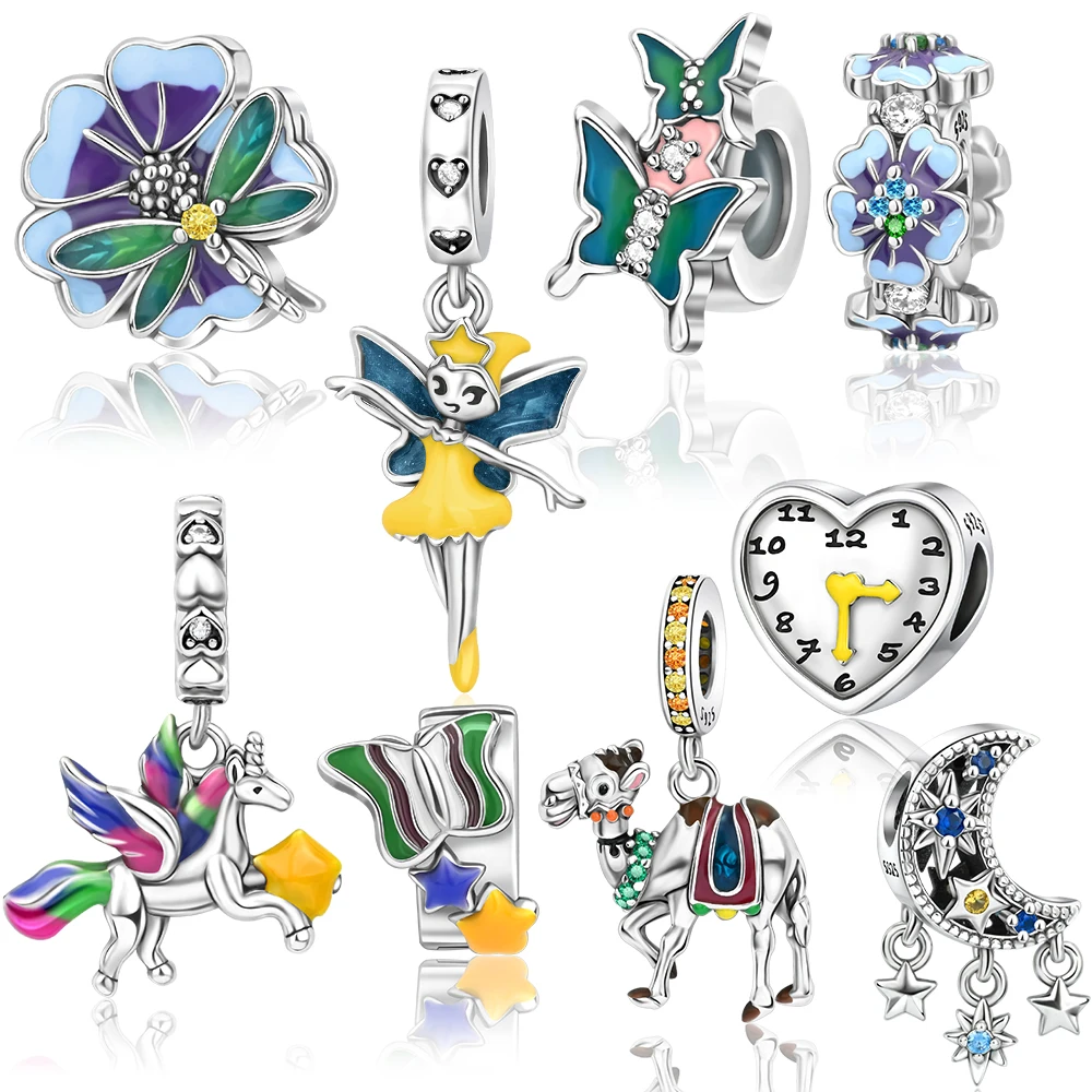 

Женское серебряное ожерелье с изображением таинственных эльфов и садов в западных регионах верблюдов и цветных пегалий