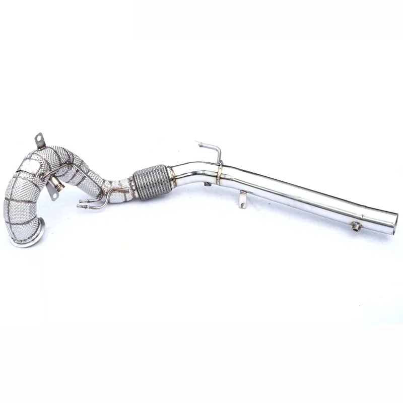 Section High flow Pipes Exhaust Pipes branch downpipe Exhaust Pipe with For VW GOLF8/GOLF8/Tiguan/Arteon 2.0T