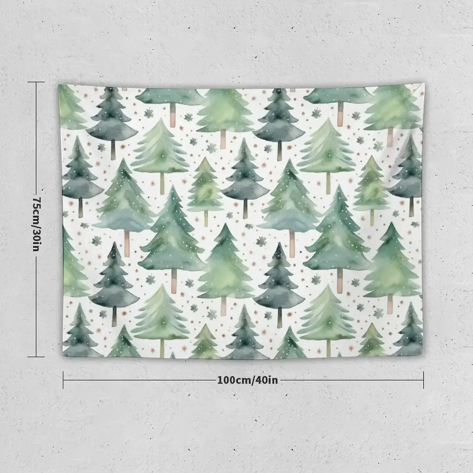 Festive Trees Digital Pattern Tapestry Wallpapers Home Decor Decorations For Your Bedroom Wall Decor Tapestry