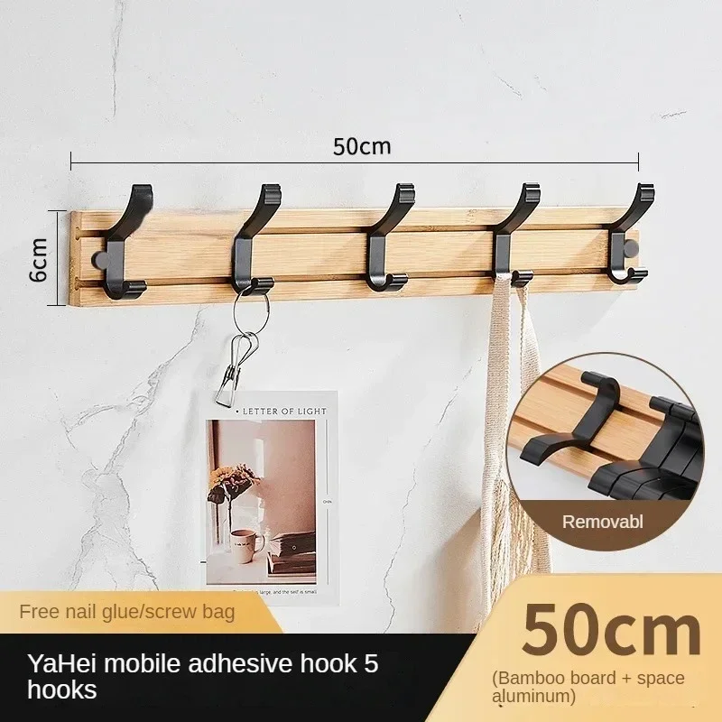 Criativo Ajustável Bamboo Wall Hanger, Casaco Racks, Gancho de roupa, Hat Stand, Garment Rack, Living Quarto, Entrada em Casa, Roupas