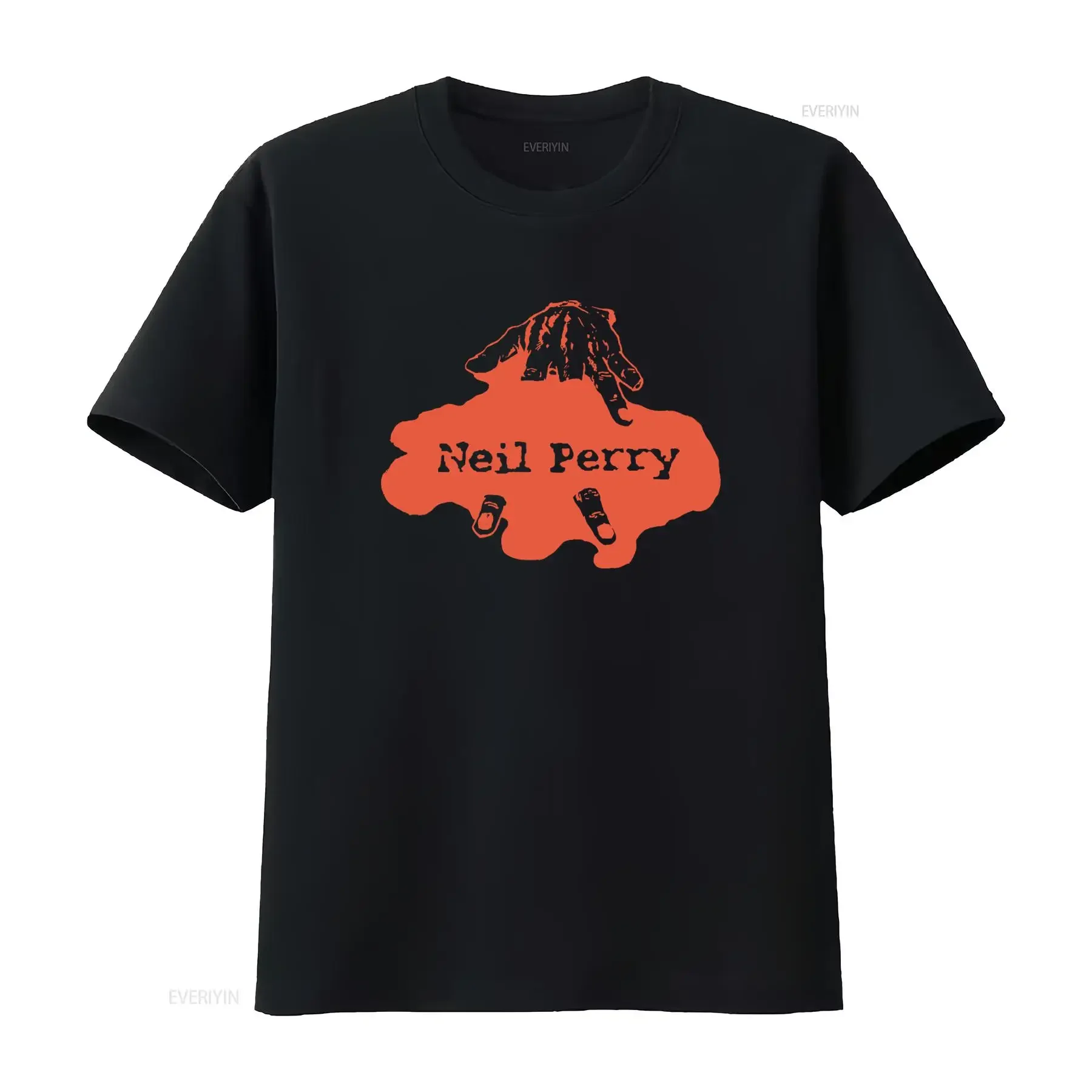Neil Perry T Shirt Hardcore Screamo Band Print Casual vintage Washed Comfortable Soft designer clothes Versatile streetwear