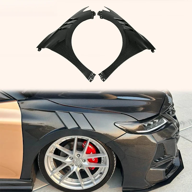 Suitable For Toyota Camry XV70 2018-2023 Honeycomb Carbon Fiber KZ Front Vented Fender Pair