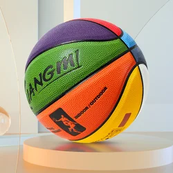 Kuangmi-Ballon de basket-ball pour enfants, jeux pour enfants, sports d'entraînement, jouets pour enfants, 8 couleurs, taille 3, 4, 5, 6, 7