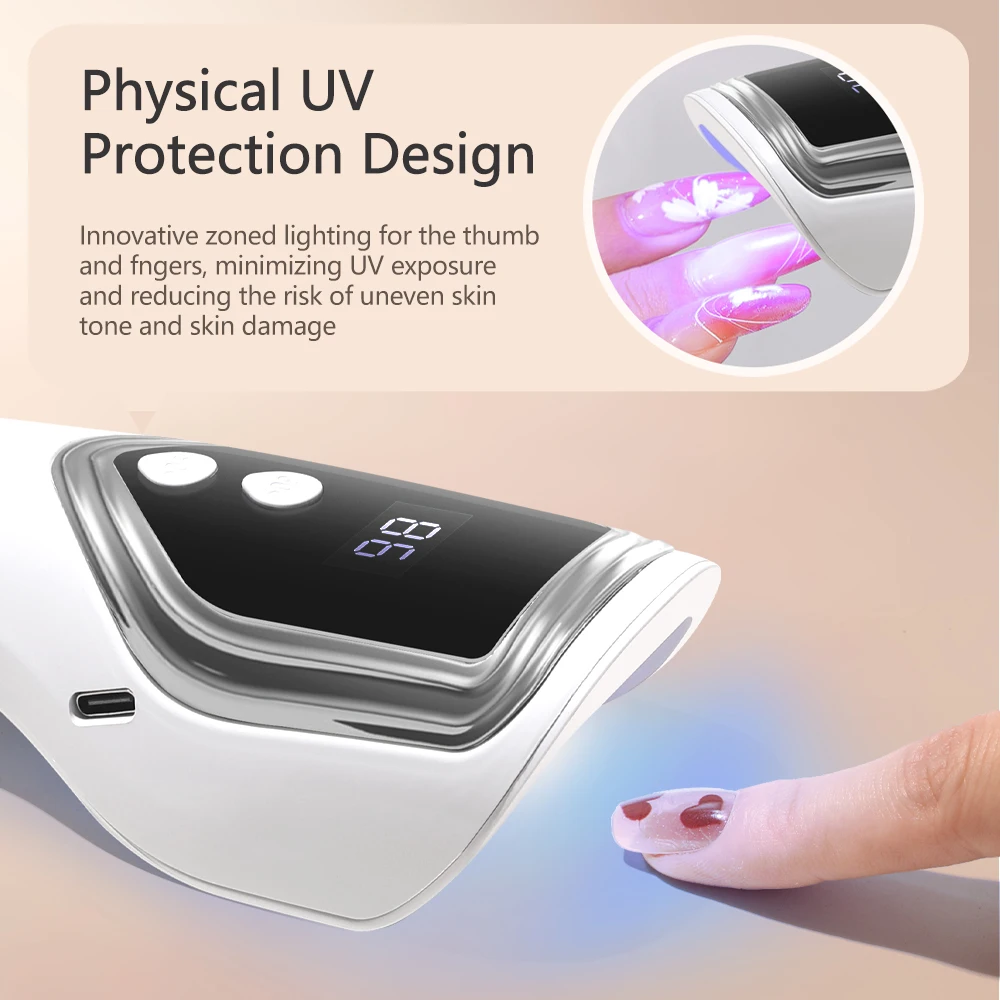 Lampe à ongles portative ongles Mini Lampe Uv lampe à LED Portable lampe à ongles lampe de poche batterie intégrée pour ongles sans fil ongles Gel Lampe