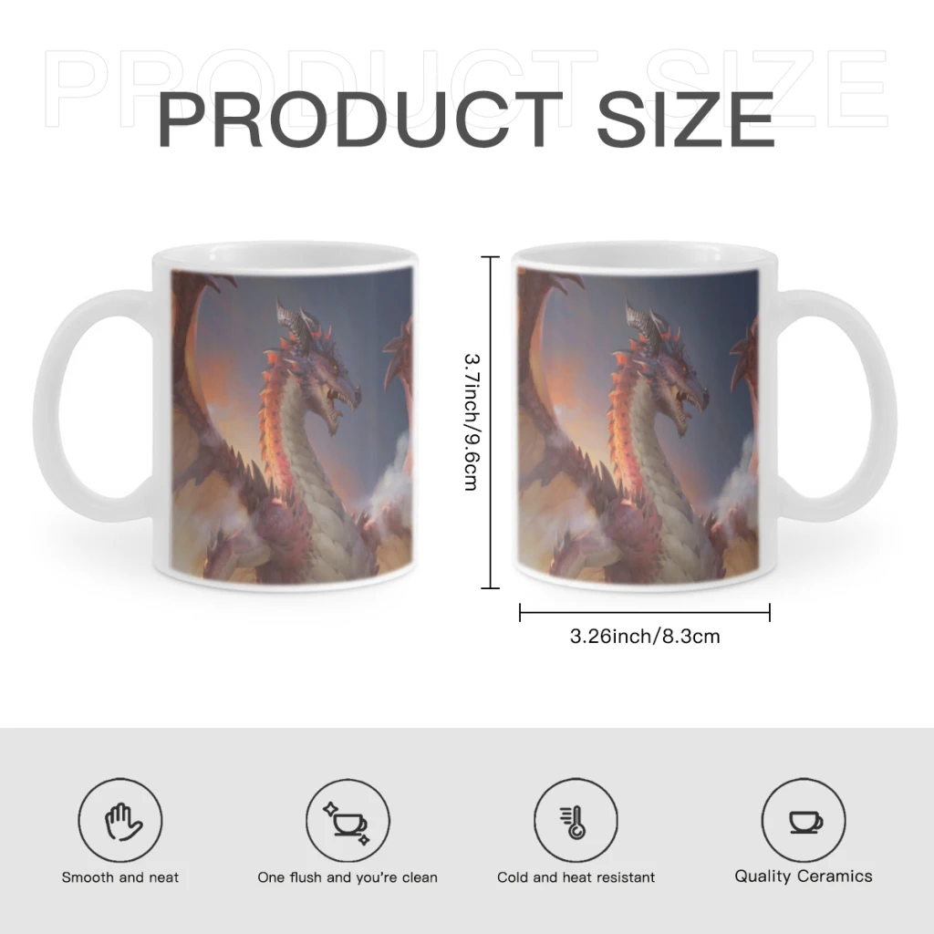 Nordic Fantasy Dragon Free shipping Coffee Cups Reusable Portable Coffee Cup Dishwasher Safe Coffee Mug Coffee Tea Travel Cups