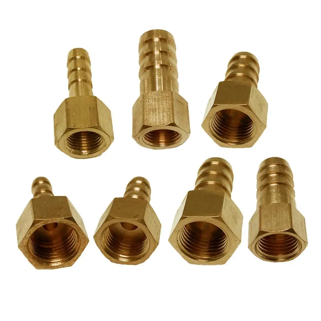 Brass Straight Hose Fitting- Barb Coupler Connectors,(DN6-DN8) 6-12mm, Heavy Duty