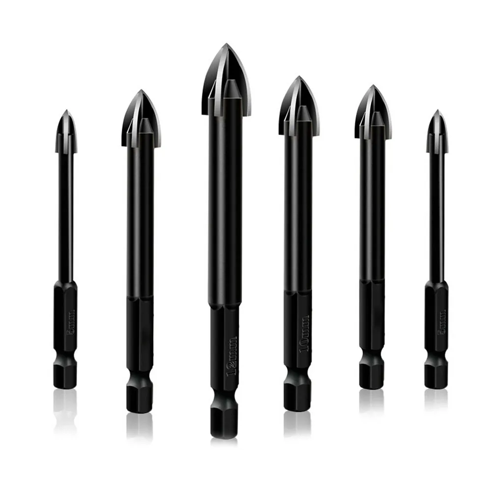 Set Mata Bor Universal 6 Buah Mata Bor Karbida Set Mata Bor Multifungsi