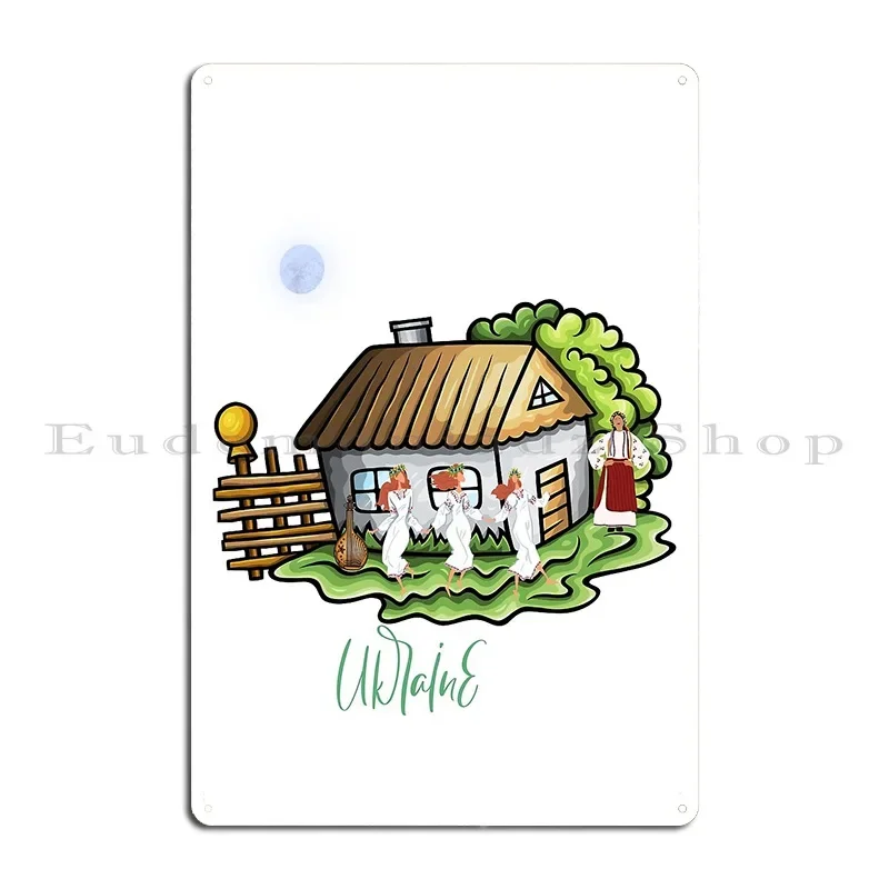 Ukrainian Culture And Historical Houses Metal Plaque Cinema Plaques Designing Plaques Funny Tin Sign Poster