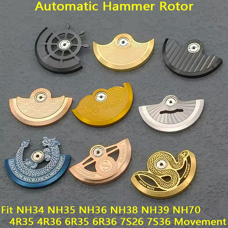 

Mod NH35 NH36 Watch Movement Rotor Oscillating Weight Rotor Fit NH34 NH35 NH36 4R 6R 7S26 Movement Men Diving Watch Repair Rotor